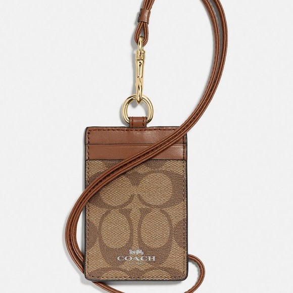 COACH Id Lanyard In Signature Canvas - Picture 1 of 1